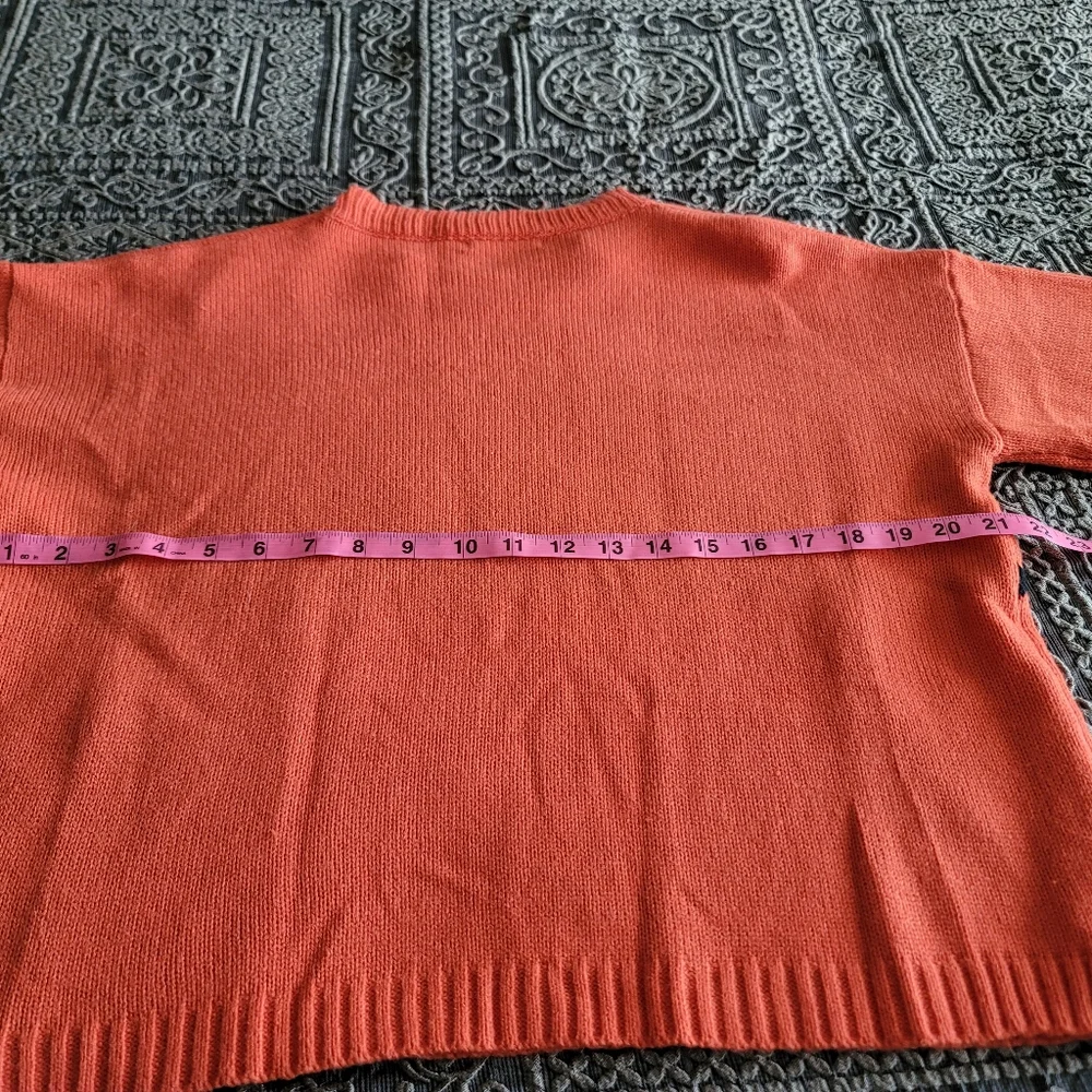 SHEIN Halloween Pumpkin & Spider Pattern Sweater | Size Large | LIKE NEW - Picture 4 of 5